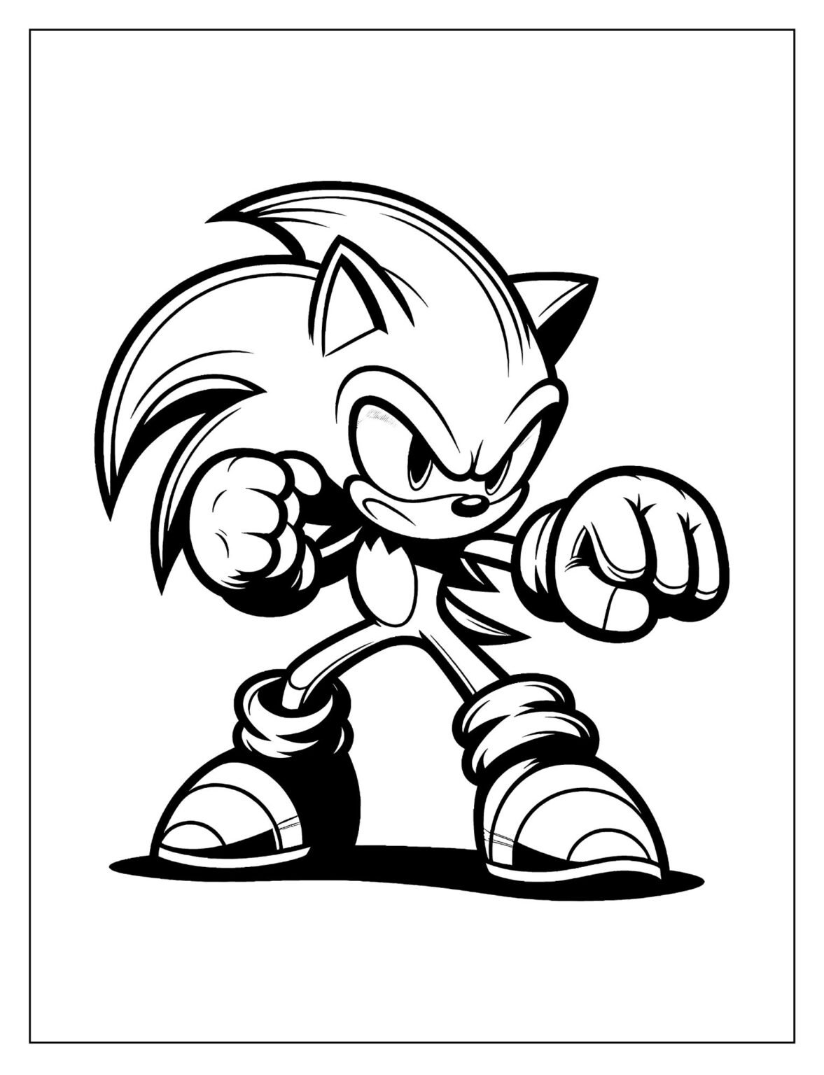 16 Sonic Coloring Pages (Free PDF Printables) - Freentable