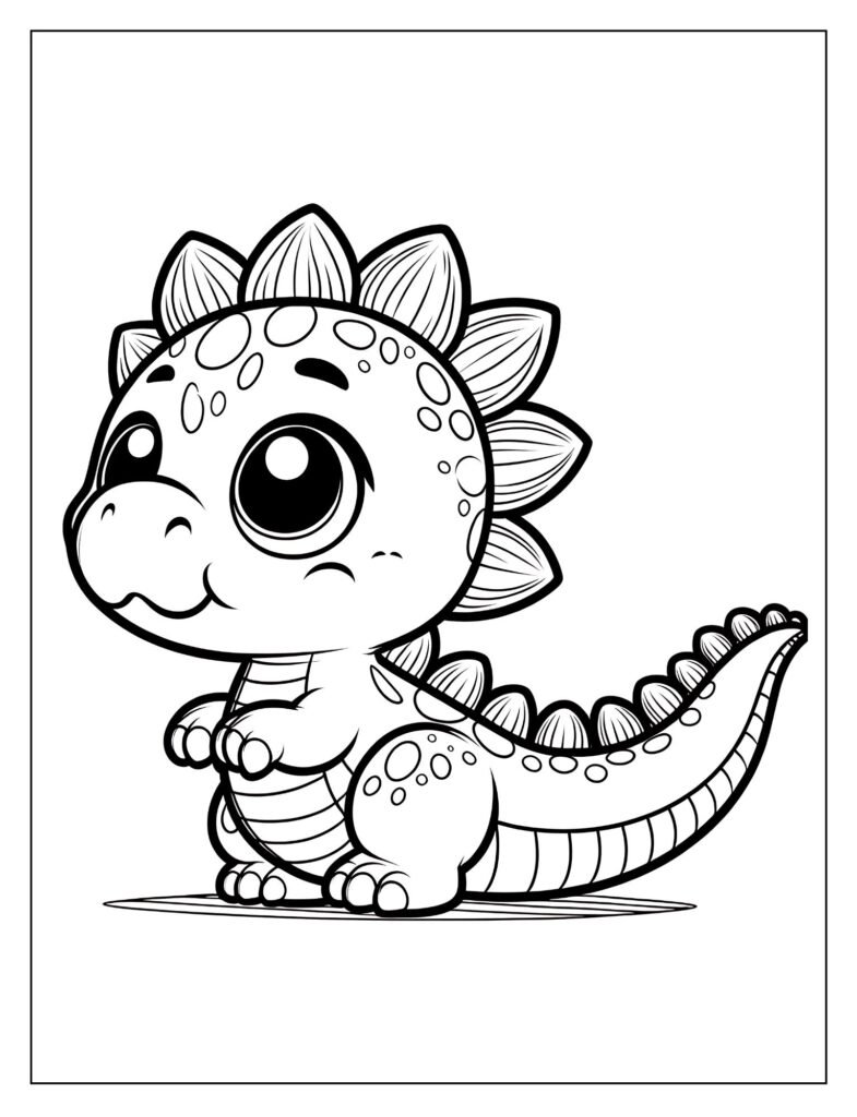  A dinosaur with distinctive features, such as spikes or spots.