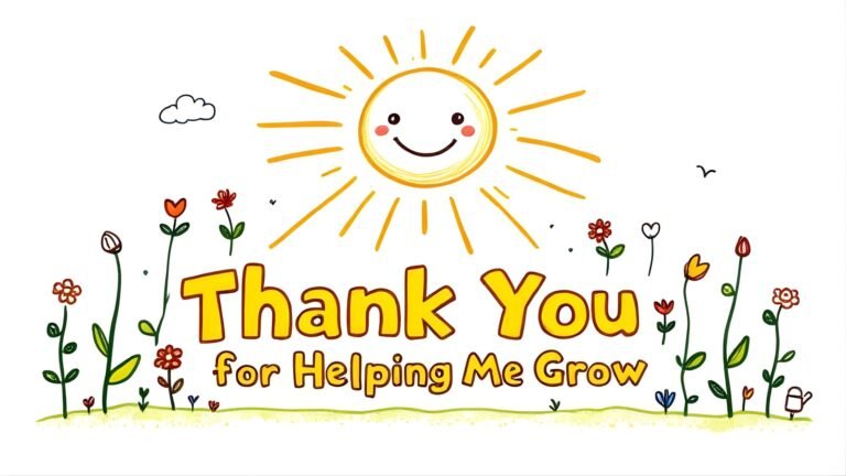 15 Free Thank You for Helping Me Grow Coloring Pages (PDF Printables)