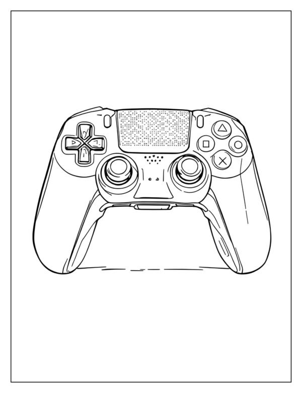 15 Free PS5 Controller Coloring Pages (PDF Printables) - Freentable