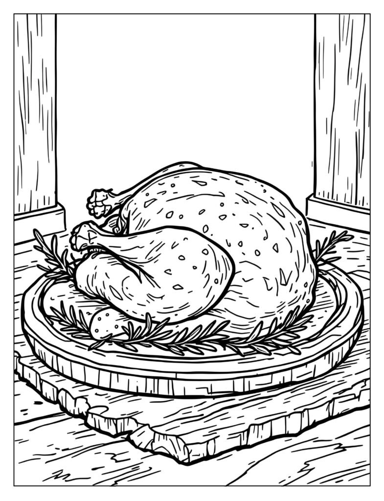 Large, beautiful, fully roasted Christmas Turkey sitting on a platter.