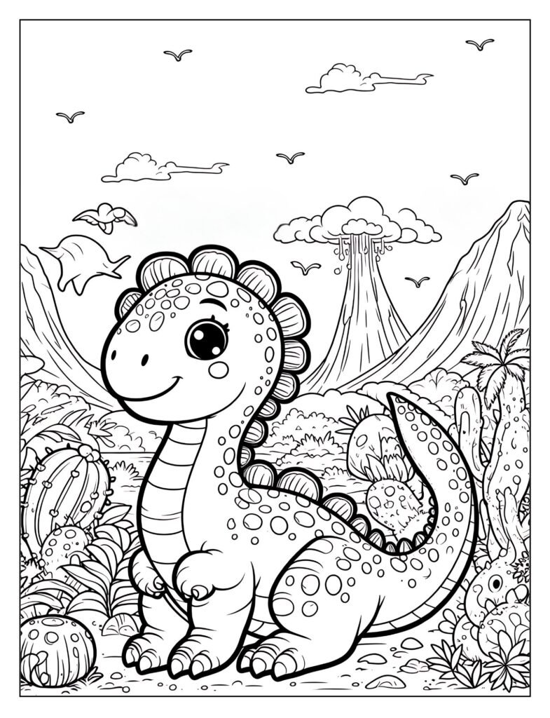 Dinosaurs escaping from a prehistoric enclosure.

