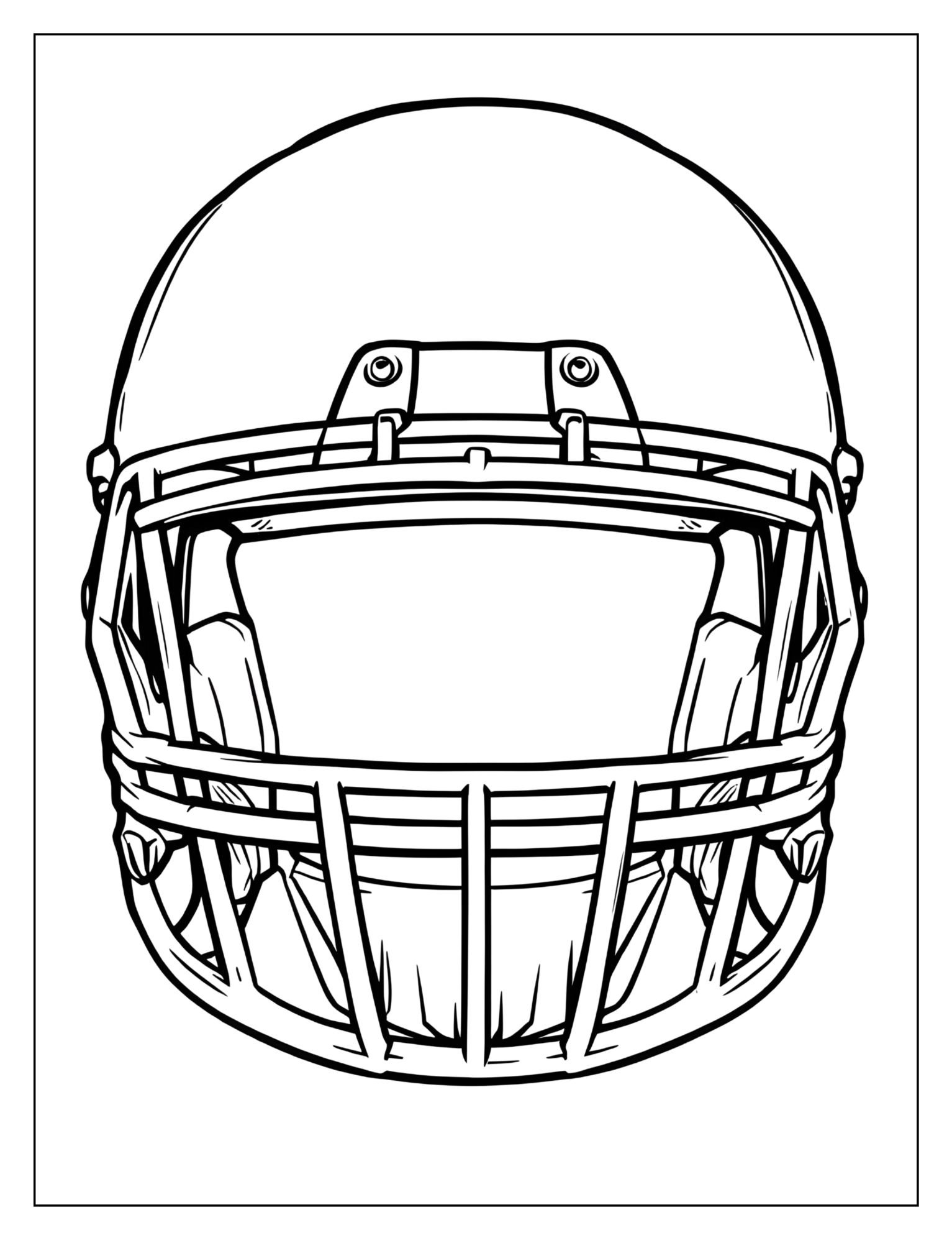 15 Free Football Helmet Coloring Pages (PDF Printables) - Freentable