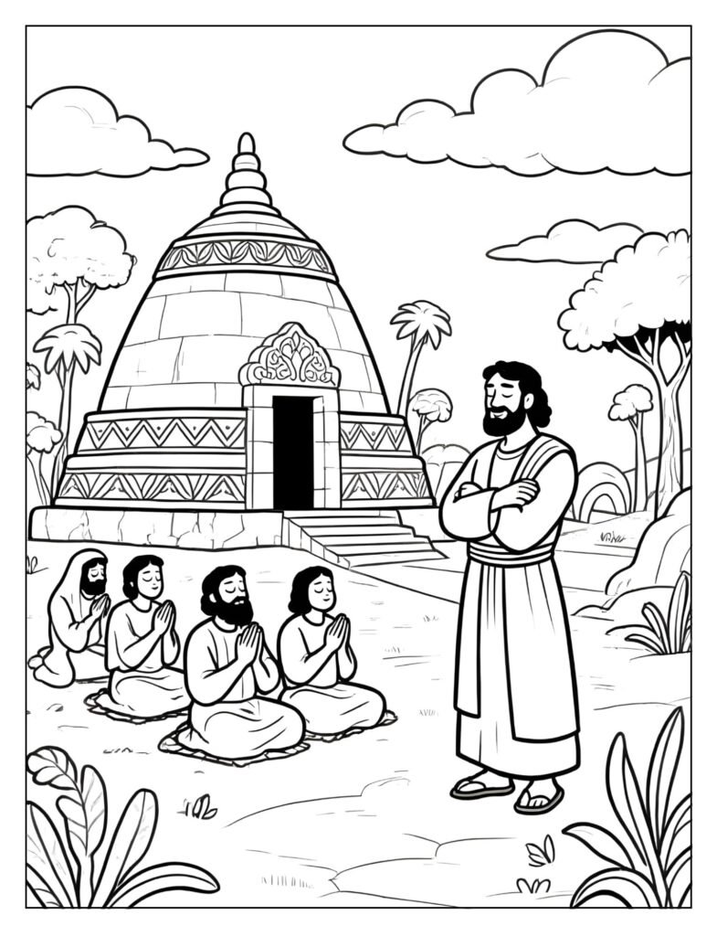 The Zoramites gathered at the Rameumptom, their place of worship.

