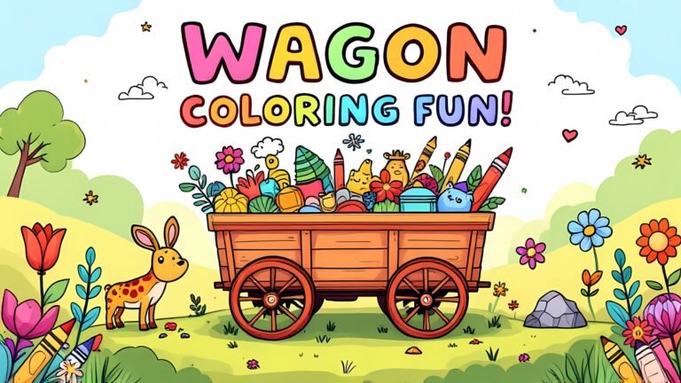 15 Free Wagon Coloring Pages (PDF Printables)
